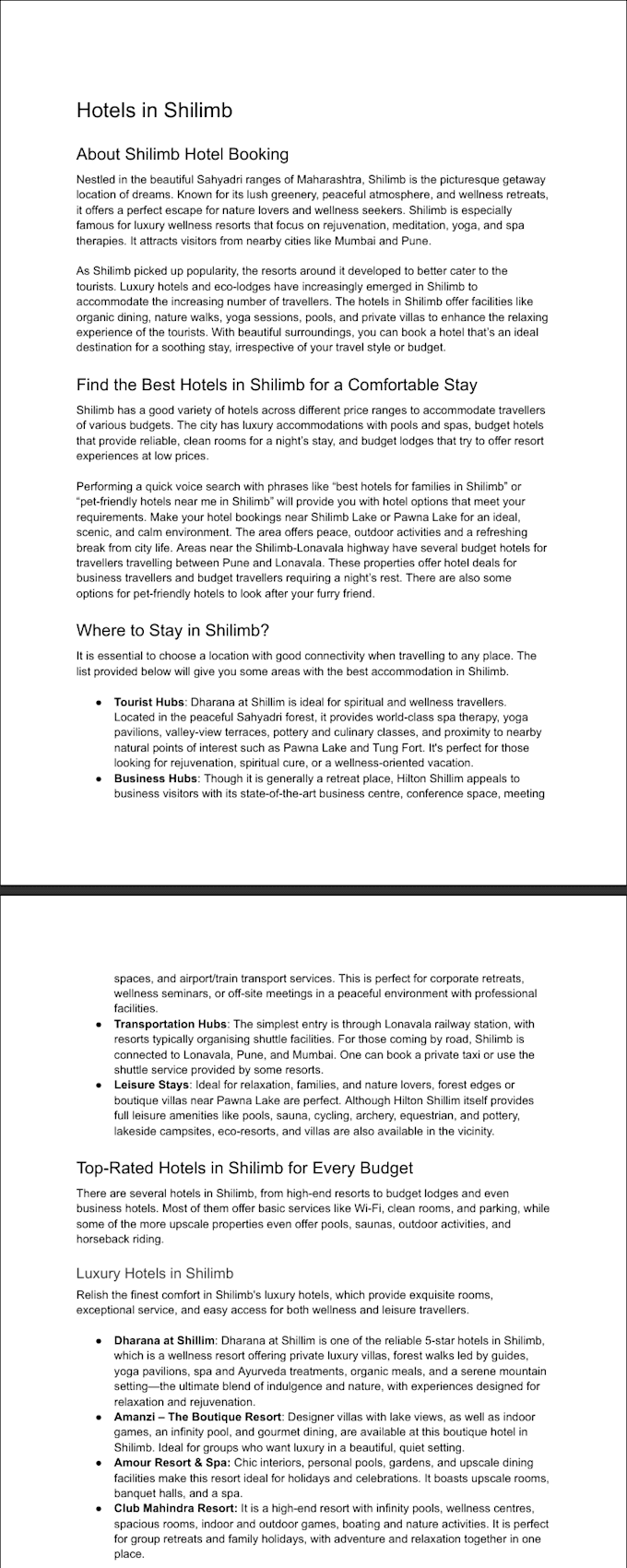 write your SEO optimised article