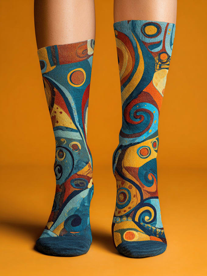 create beautiful socks design
