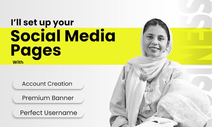 create, set up and optimize your fb insta and linkedin pages