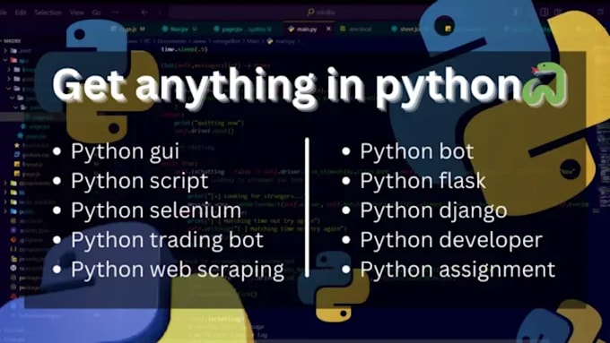 do your python projects, assigned