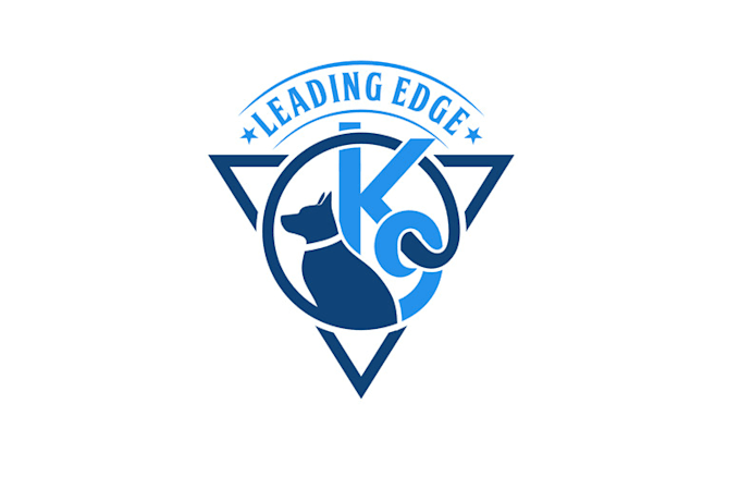 make pop looking stylish dog training business logo