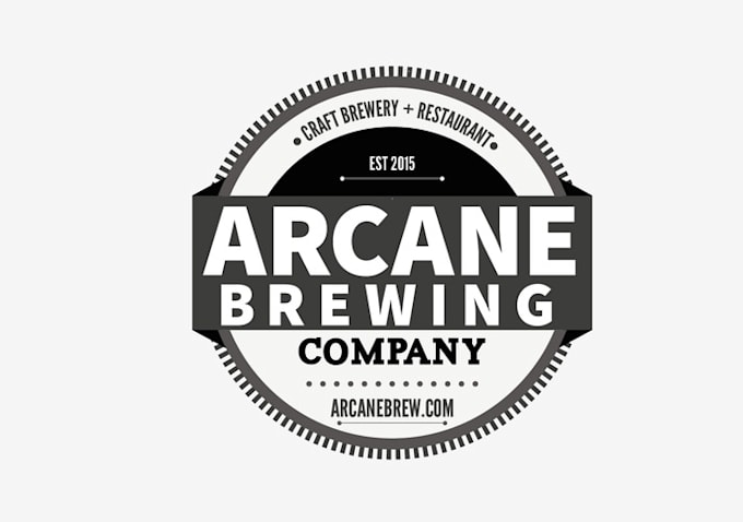 design high resolution arcane brewing beer logo