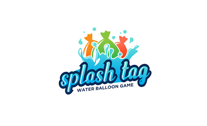 design luxurious premium splash tag logo