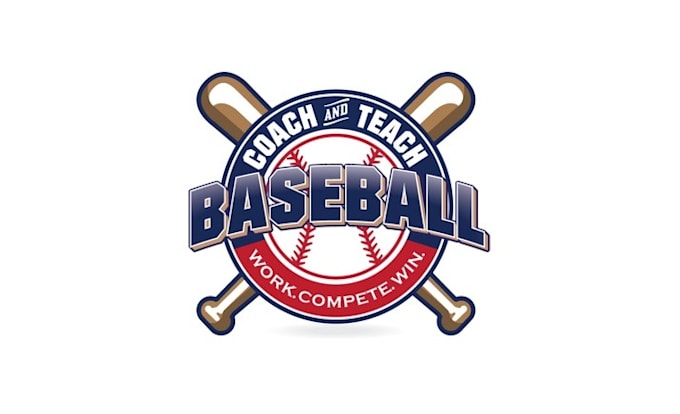 design glamorous iconic coach and teach baseball logo