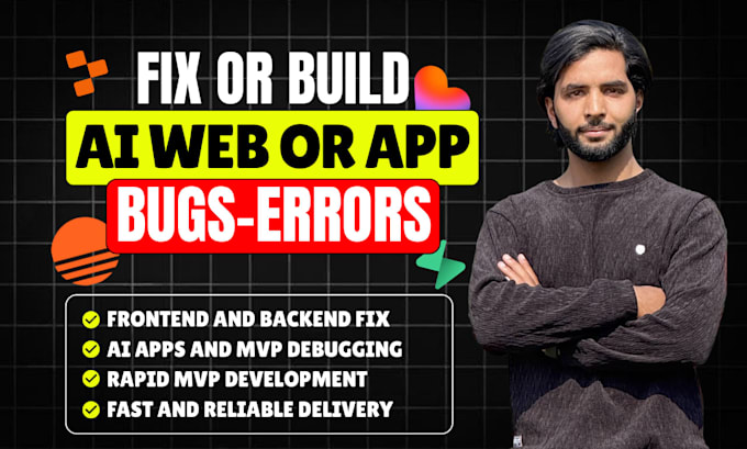 fix bugs or build base44 lovable replit supabase vibe coded website or app