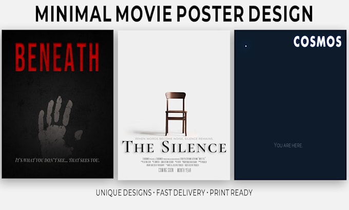 design a minimalist modern movie poster for your film