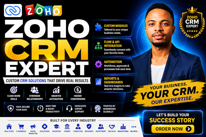 set up, customize, and automate your zoho CRM and zoho one apps