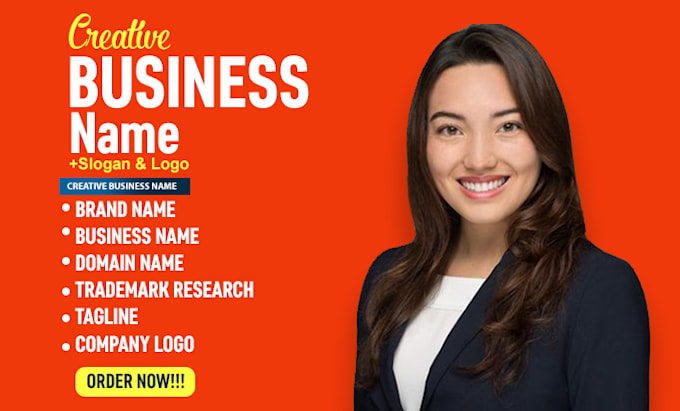 create brand, business, domain, company names, slogans and logo design