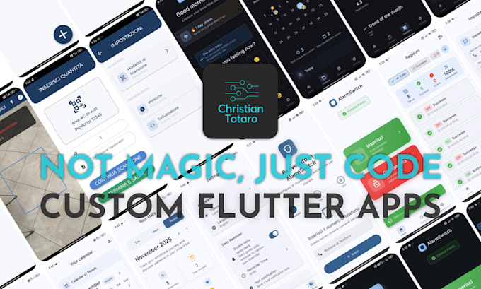 build a custom flutter app with clean UI and robust code