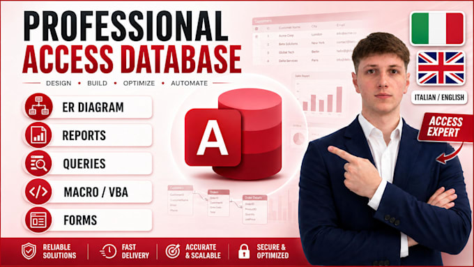 develop custom microsoft access databases for your business