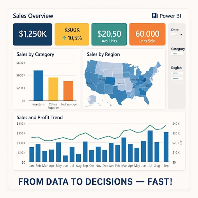 make dynamic dashboards with power bi