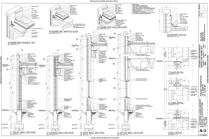 draft architectural rebar shop floor foundation bar bending construction drawing