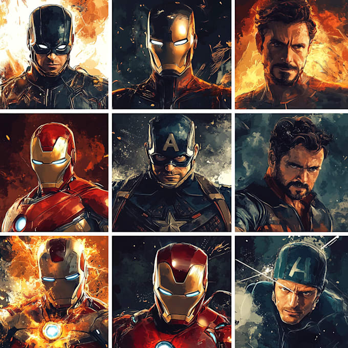 draw comic book illustration or comic storyboard
