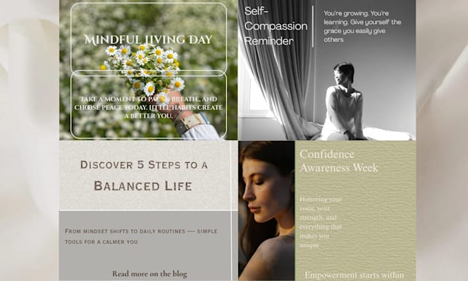 design minimalist instagram carousels and canva templates