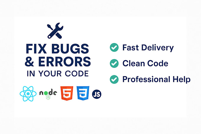 quickly fix HTML, CSS, javascript, react, or node issues