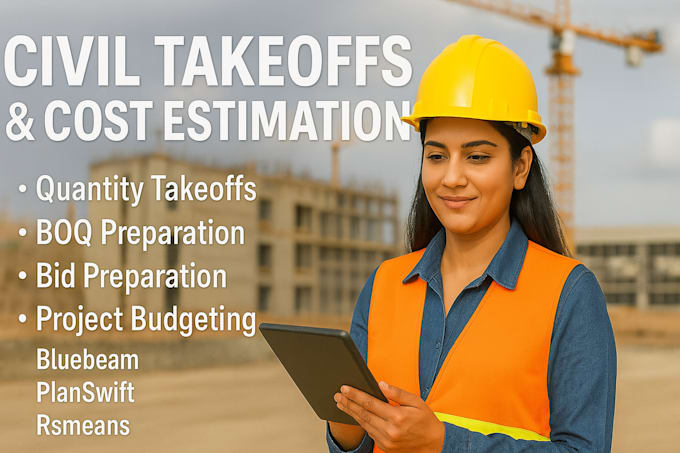provide accurate civil takeoffs and cost estimation services