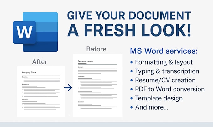 Design, format and edit any ms word document flawlessly by ...