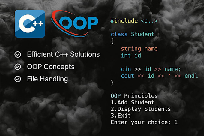 do cpp programming tasks and oop assignments