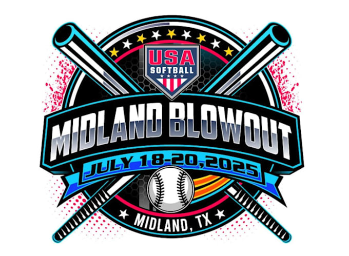 create unique softball logo with new concepts