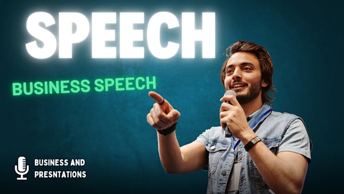 write a compelling speech for your business meeting or conference