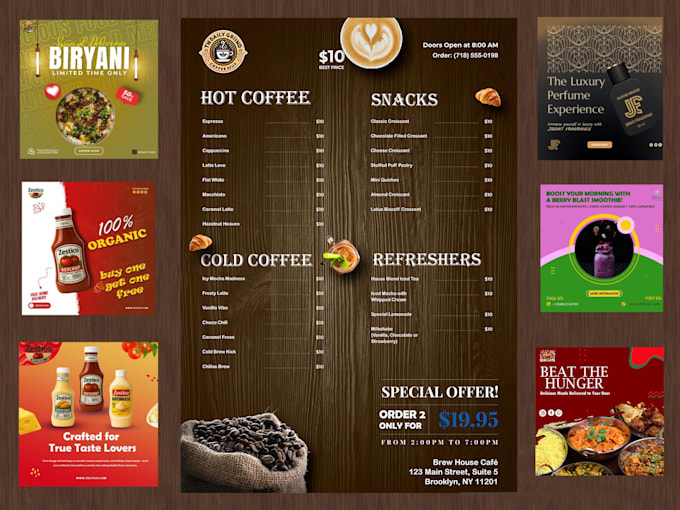 do instagram and facebook posts,carousels ,flyers and social media post design