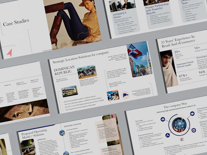 create modern, branded presentations for your company