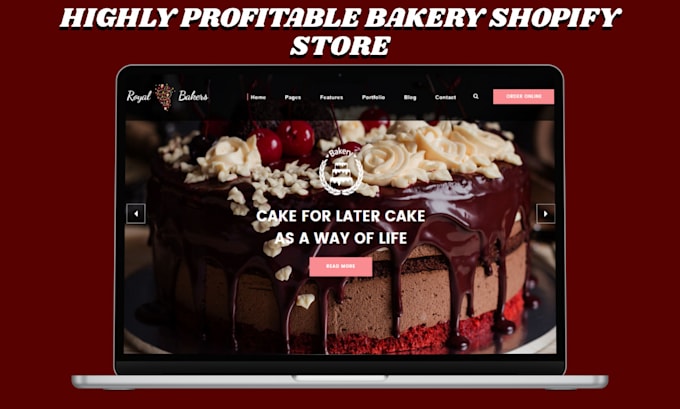 design shopify store shopify website bakery website bakery cake website