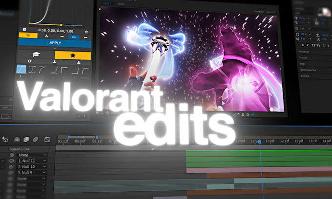 professionally edit a valorant montage with clean effects