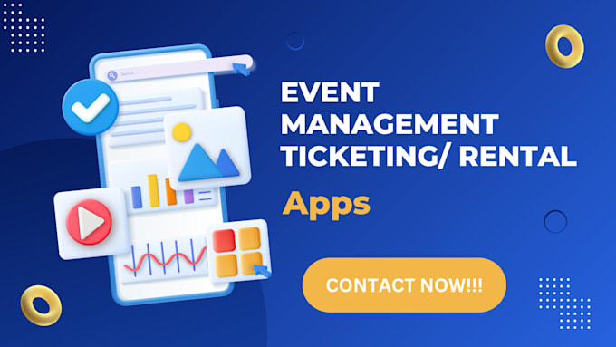 develop event management rental booking ticketing app webapp website ui ux