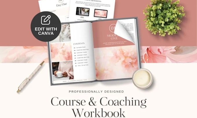 design editable german canva ebook, workbook design, pdf layout, german journal