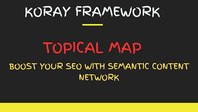 create topical map using koray framework