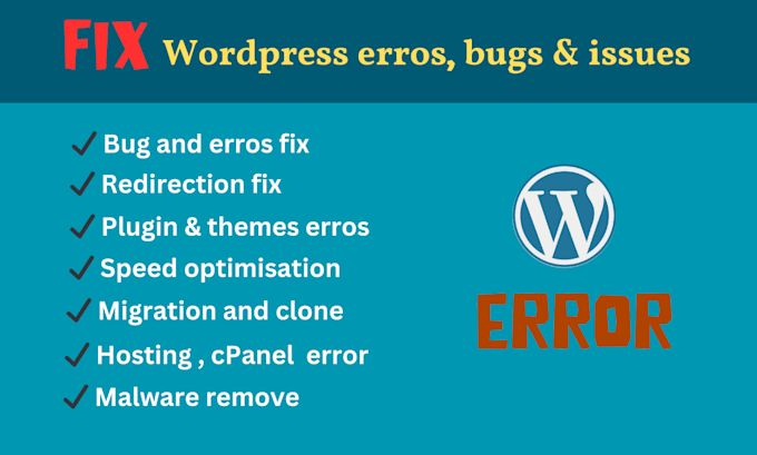 Debug, fix and help wp error and bug by Sagorhawlader1 | Fiverr