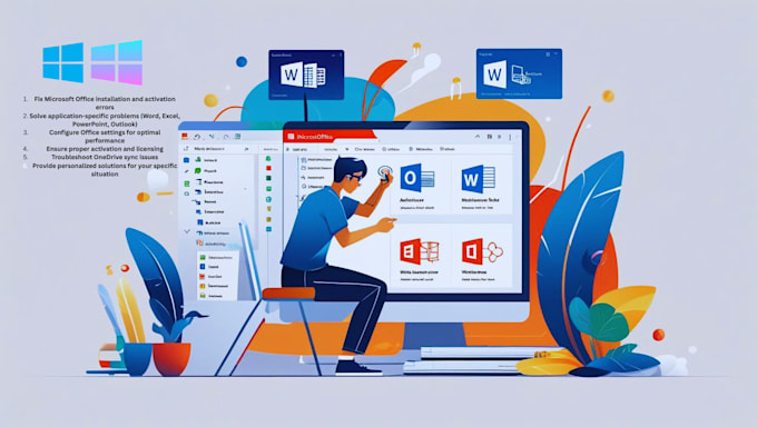 fix microsoft office problems and activate office on windows