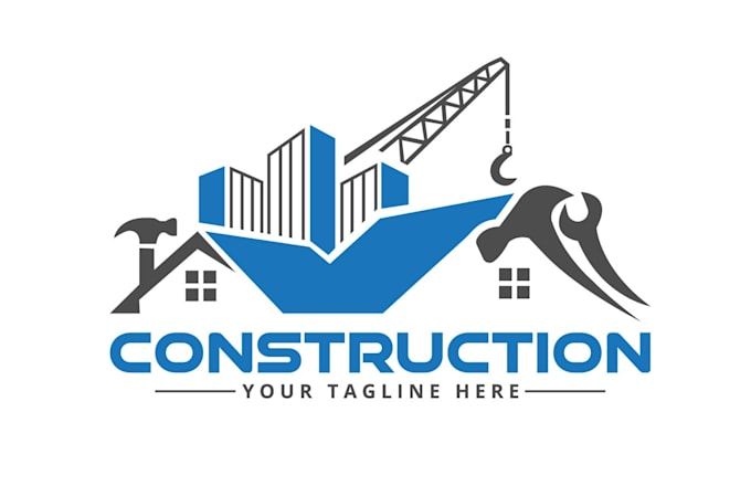 design a modern contractor logo with original concept