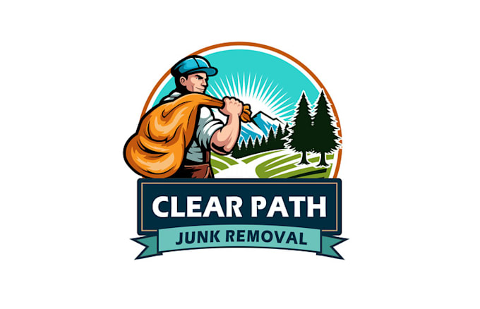 design junk removal business logo