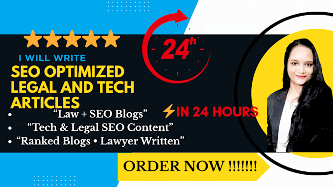 write SEO optimized legal articles and law firm website content