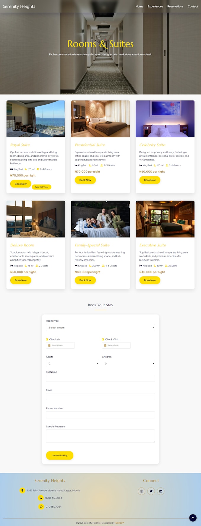 design and develop a responsive wordpress hotel website in 24 hours