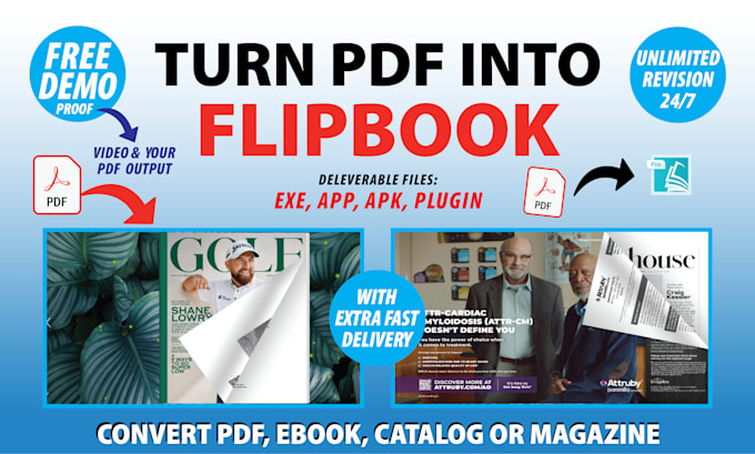 turn PDF, ebook, catalog, magazine into a responsive flipbook