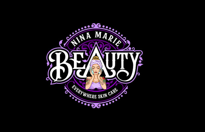 design give beauty boss glow logo