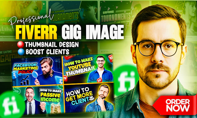 Design professional fiverr gig image and fiverr gig thumbnail to boost ...