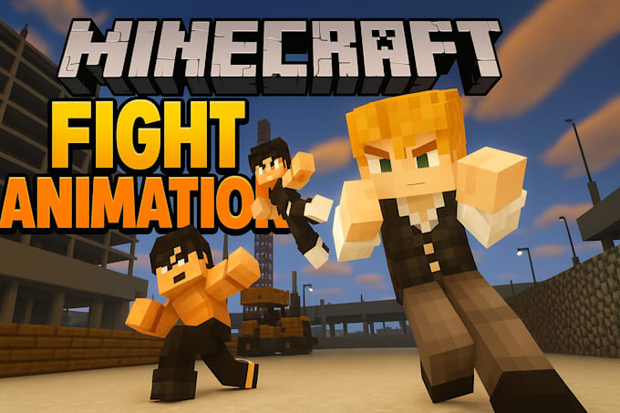 Create best detailed minecraft fight animation by Mr_red23 | Fiverr
