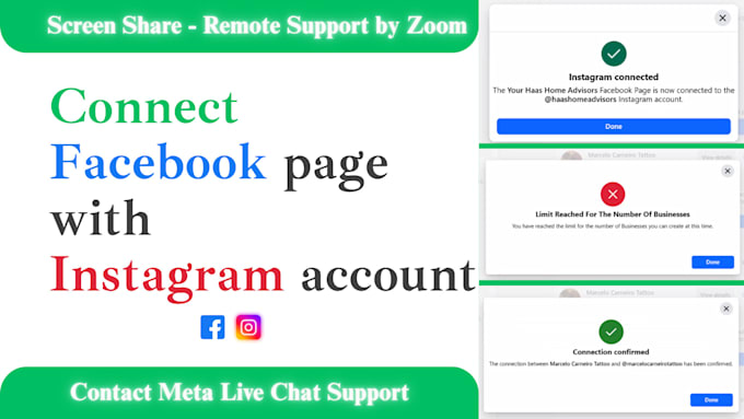 connect instagram with the facebook page