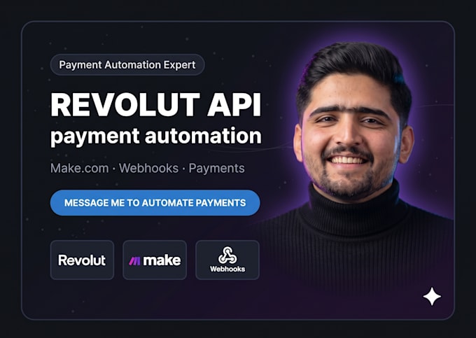 build revolut business API payment with webhooks and make com ai automation