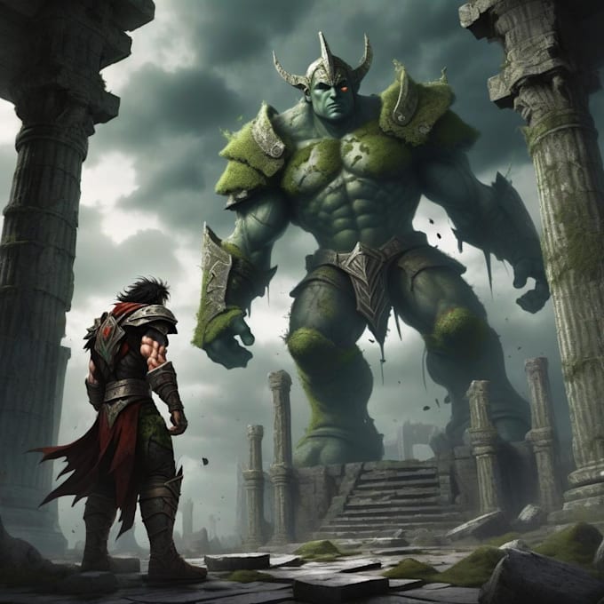 create comic style superhero art in marvel or dc style