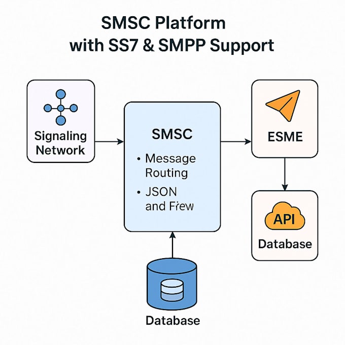 develop ss7 based telecom smsc, ussd,  gmlc solutions for telco, vas providers