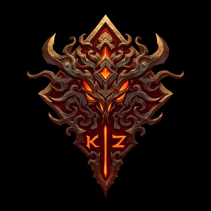 design an animated fantasy, rpg, mmorpg, sci fi game logo