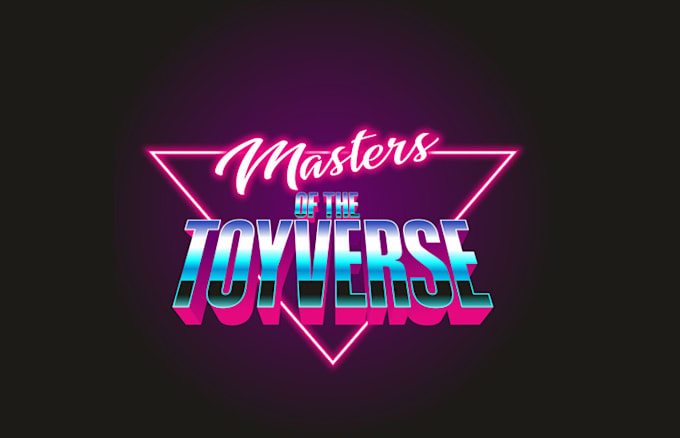 design masters retro toys gaming logo