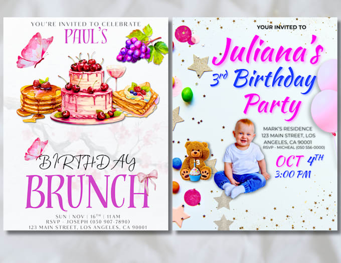 create professional canva flyers for parties, promos, or ads