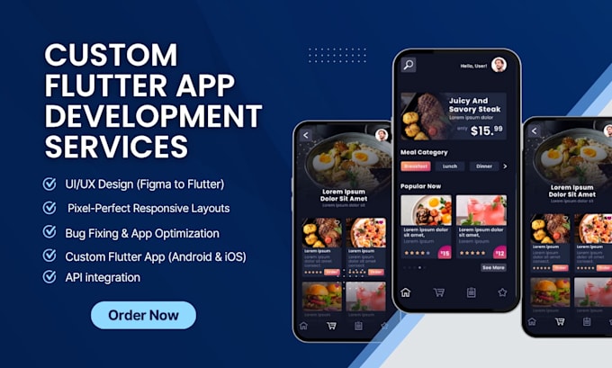 Create a flutter app with ui ux design and api integration by Aabdullah ...