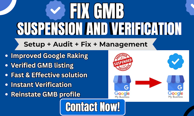 verify reinstate and professionally set up your google my business profile